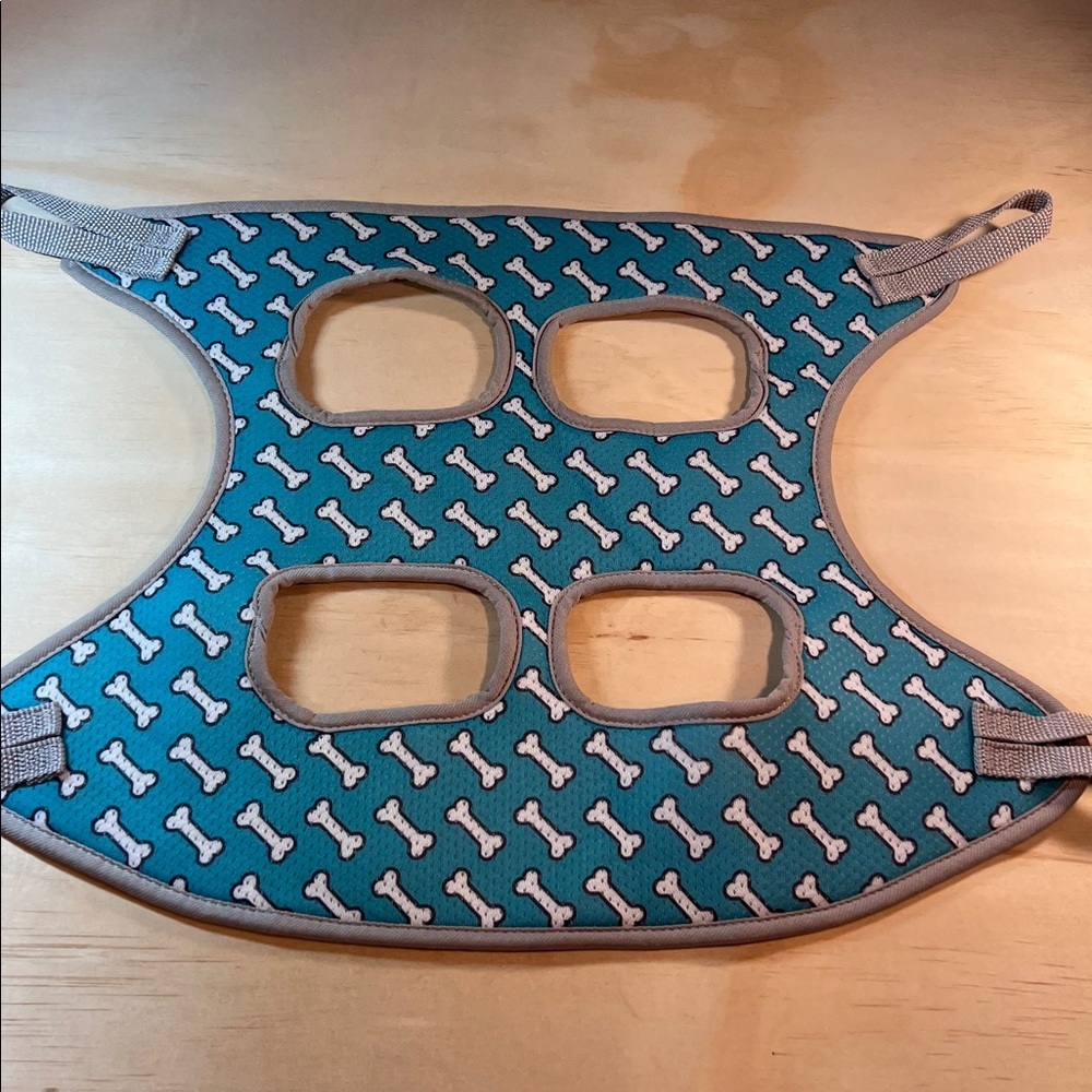 Blue Dog Carrier with Bone Pattern Sz XS